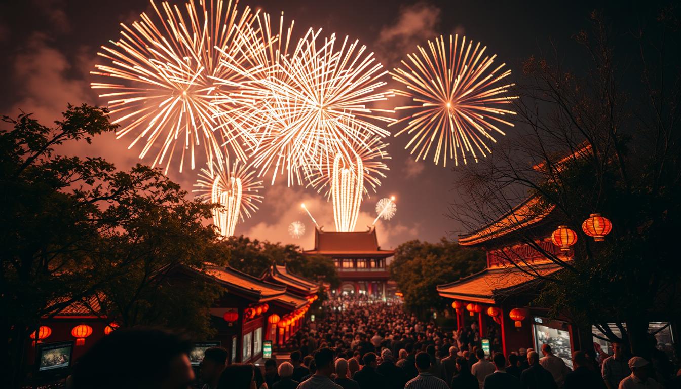 Feuerwerk zu Festen