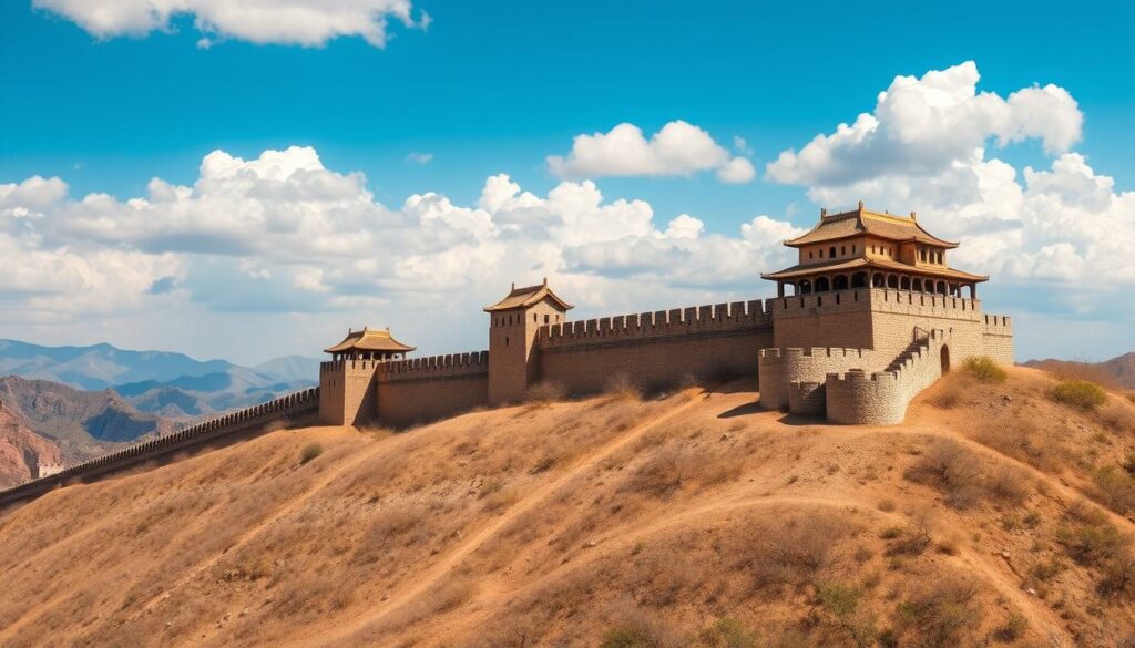 Jiayuguan-Festung am westlichen Ende der Großen Mauer