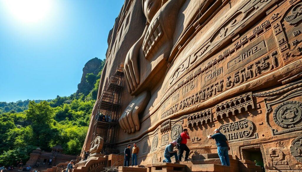 Leshan Sehenswürdigkeit Erhaltungsmaßnahmen