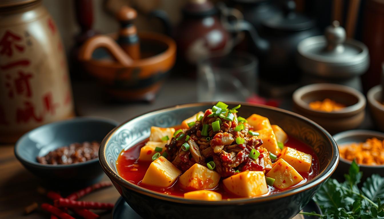 Mapo Tofu Sichuan-Spezialität