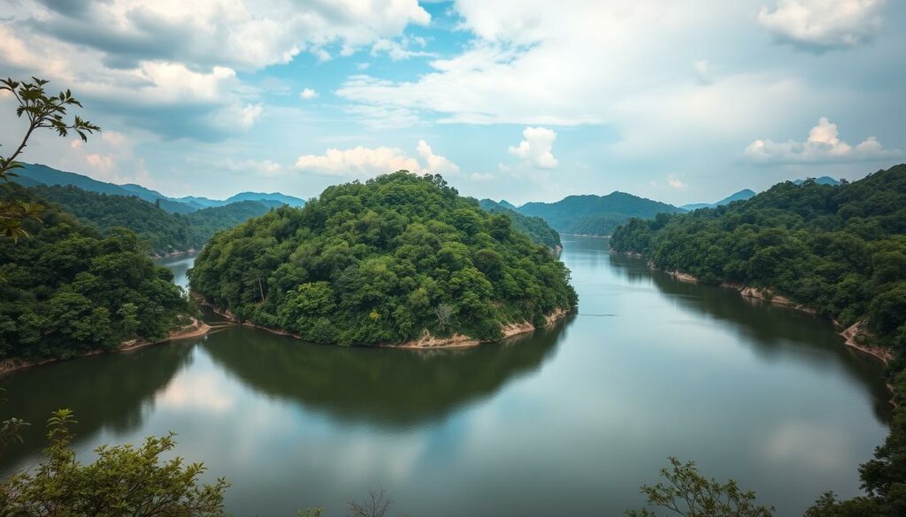 Songhuajiang-Fluss in Heilongjiang