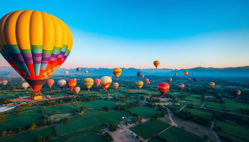 Taunggyi-Heißluftballon-Festival Aussichtspunkt