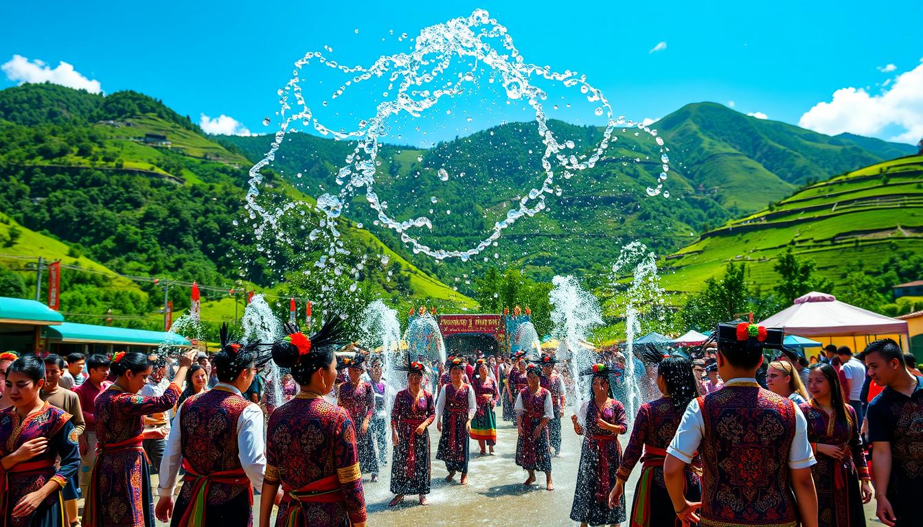 Wasser-Spritz-Festival (Dai, Yunnan)